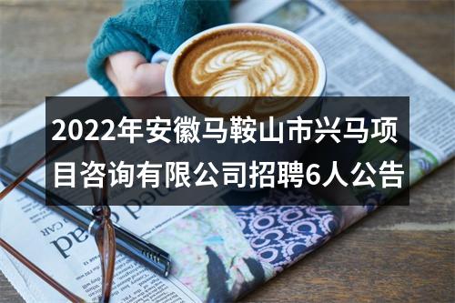 2022年安徽马鞍山市兴马项目咨询有限公司招聘6人公告 图片